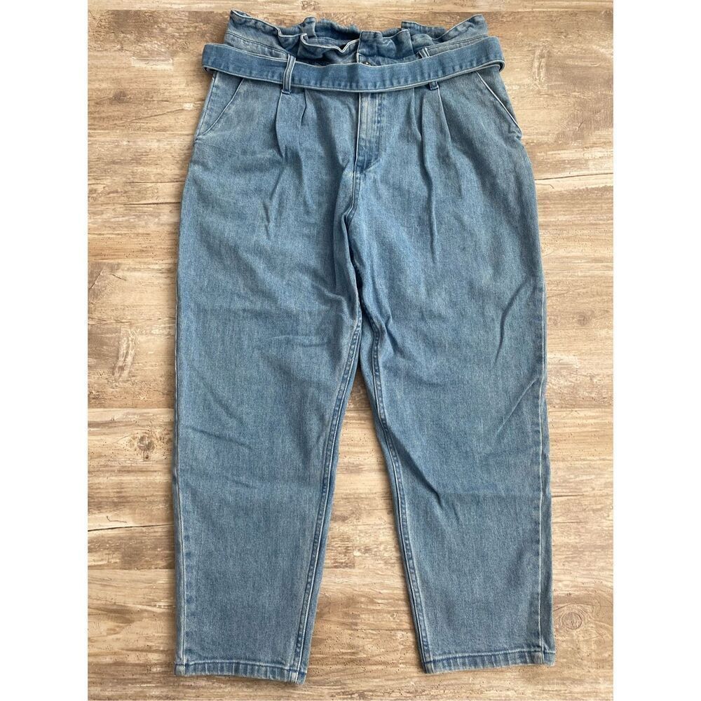 Who What Wear High Rise Tie Jeans Crop Women’s Sz 14